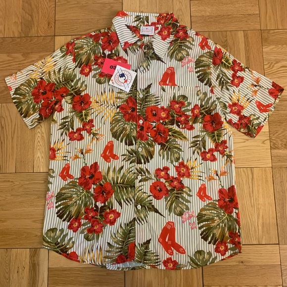 boston red sox hawaiian shirt